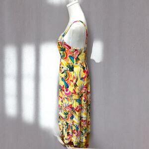 Farm Rio Textured Tropical Toucan Maxi Dress – Size Small